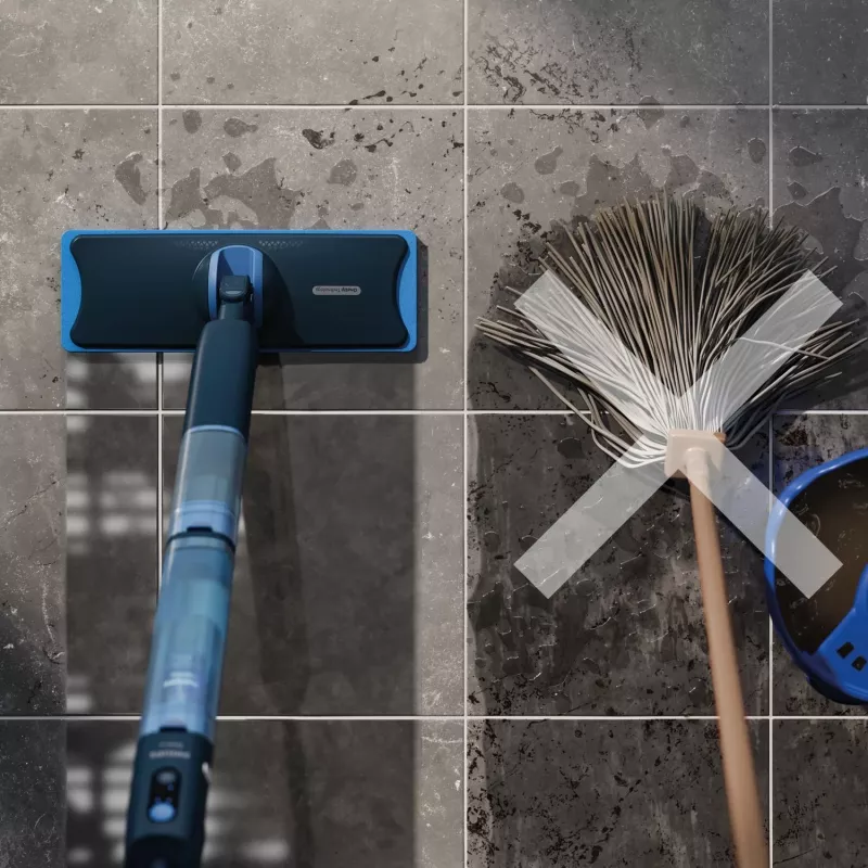Philips 5000 series OneUp Electric Mop, Mop bezprzewodowy, 0,178 l, Niebieski, 0,281 l, 70 min, 350 mm