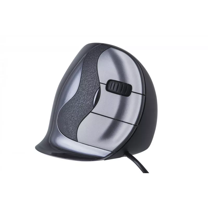 BakkerElkhuizen Evoluent D Średni, Praworęczny, Pionowa konstrukcja, Laser, USB Type-A, 3200 DPI, Czarny