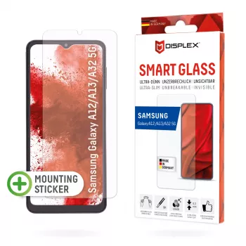 Displex Smart Glass (9H) do Samsung Galaxy A12/A13/A32 5G, naklejka montażowa, niezniszczalne, ultracienkie, niewidoczne