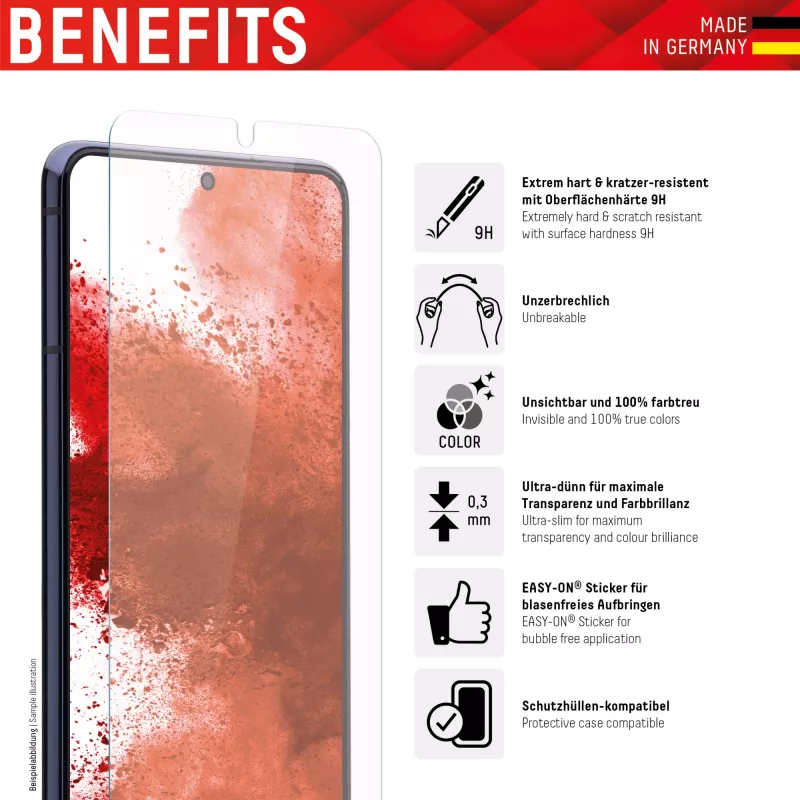 Displex Smart Glass (9H) do Samsung Galaxy A12/A13/A32 5G, naklejka montażowa, niezniszczalne, ultracienkie, niewidoczne