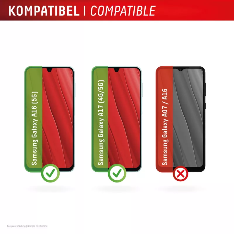 Szkło ochronne Displex (10H) do Samsung Galaxy A17 (4G/5G)/A16, ekologiczna ramka montażowa, odporne na zarysowania