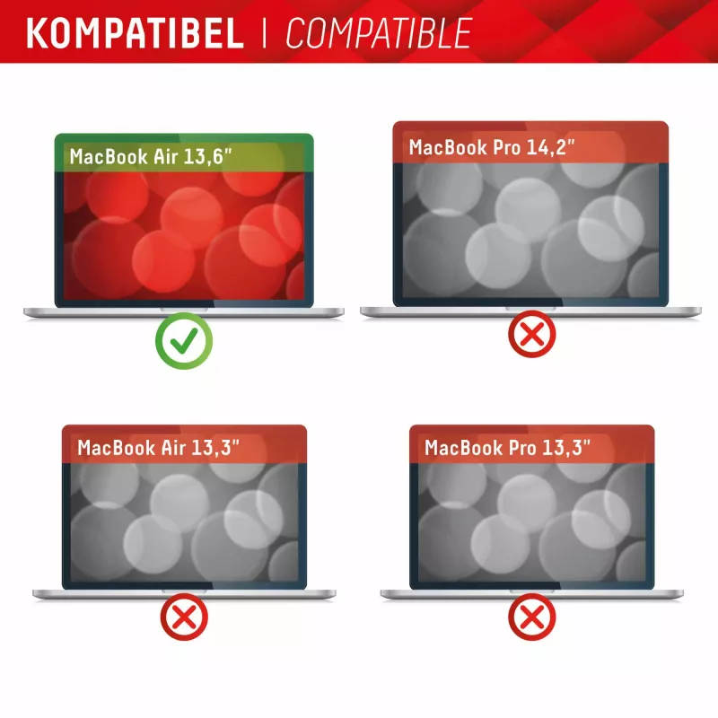 Displex PRIVACY SAFE magnetyczny dwukierunkowy filtr prywatyzujący do MacBook Air 13,6‘‘