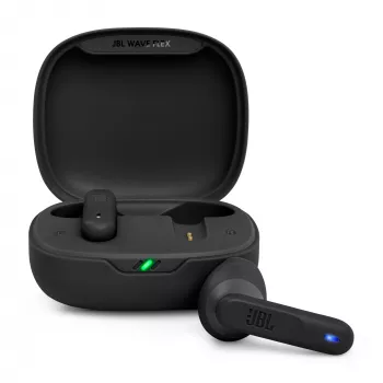 Zestaw słuchawkowy JBL Wave Flex True Wireless Stereo (TWS) douszny do rozmów/muzyki/sportu/codziennego użytku, czarny