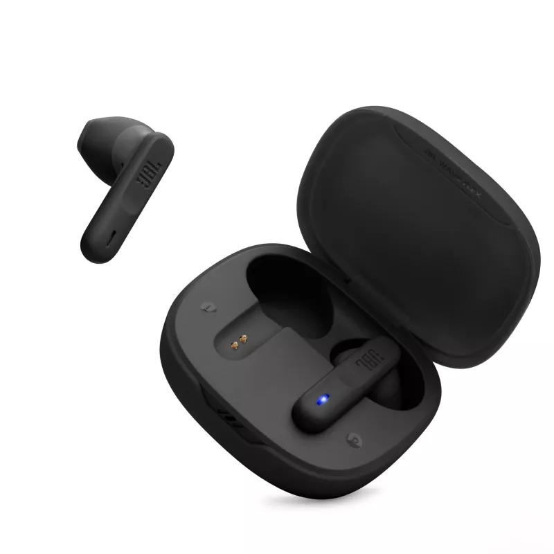 Zestaw słuchawkowy JBL Wave Flex True Wireless Stereo (TWS) douszny do rozmów/muzyki/sportu/codziennego użytku, czarny