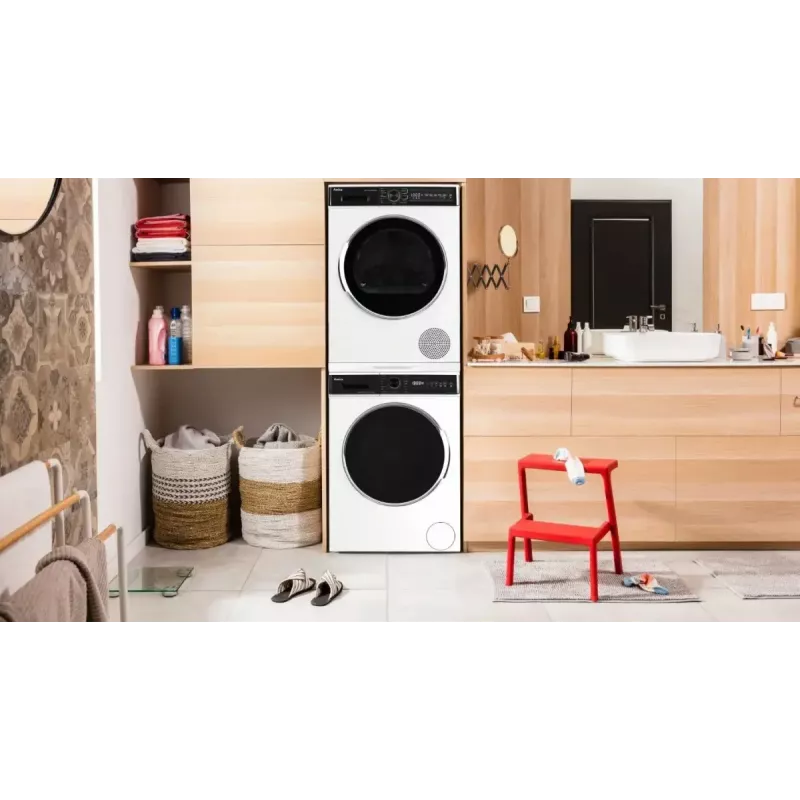 Suszarka na pranie AMICA AD3S72LHB(E) 7 kg, wolnostojąca, ładowana od przodu, wyświetlacz LED, sterowanie elektroniczne, biały