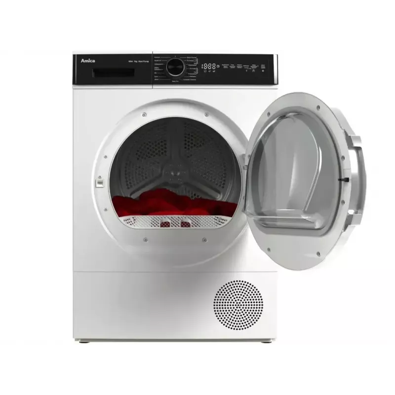 Suszarka na pranie AMICA AD3S72LHB(E) 7 kg, wolnostojąca, ładowana od przodu, wyświetlacz LED, sterowanie elektroniczne, biały
