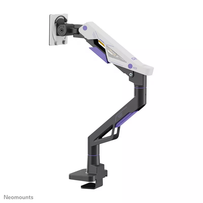 Neomounts DS70-256BL1 ramię do monitora gamingowego do ekranów 24–57 cali, sprężyna gazowa, Topfix, udźwig 30 kg, VESA 75–200 mm