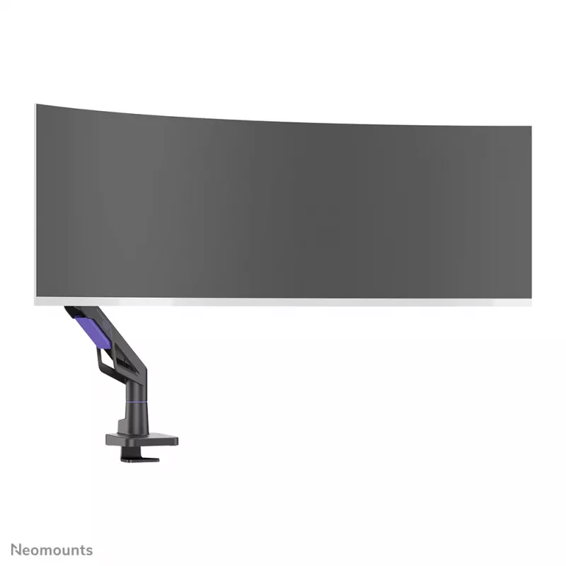 Neomounts DS70-256BL1 ramię do monitora gamingowego do ekranów 24–57 cali, sprężyna gazowa, Topfix, udźwig 30 kg, VESA 75–200 mm
