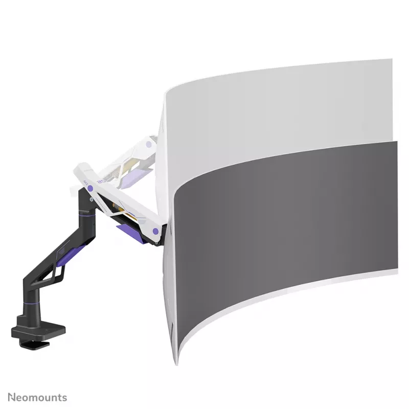 Neomounts DS70-256BL1 ramię do monitora gamingowego do ekranów 24–57 cali, sprężyna gazowa, Topfix, udźwig 30 kg, VESA 75–200 mm