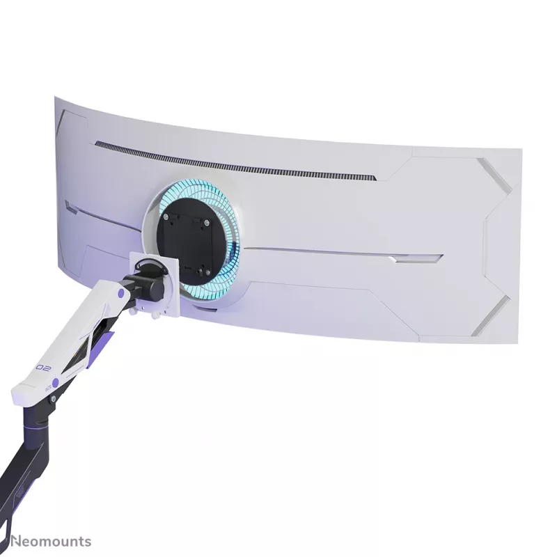 Neomounts DS70-256BL1 ramię do monitora gamingowego do ekranów 24–57 cali, sprężyna gazowa, Topfix, udźwig 30 kg, VESA 75–200 mm