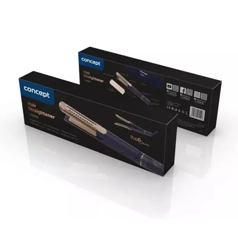 Concept Profi Care VZ8100 prostownica do włosów, niebiesko-złota