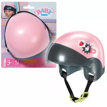 Kask dla lalki ZAPF BABY born E-Scooter Helmet 43 cm — tekstylia/tworzywo sztuczne, wielokolorowy, wiek 3–12 lat