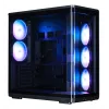 ZALMAN P60 Czarny obudowa PC Midi Tower — ATX/Mini-ITX, szkło hartowane, 3 wentylatory boczne 120 mm + 2 wentylatory tylne 120 mm, 290×475×478 mm