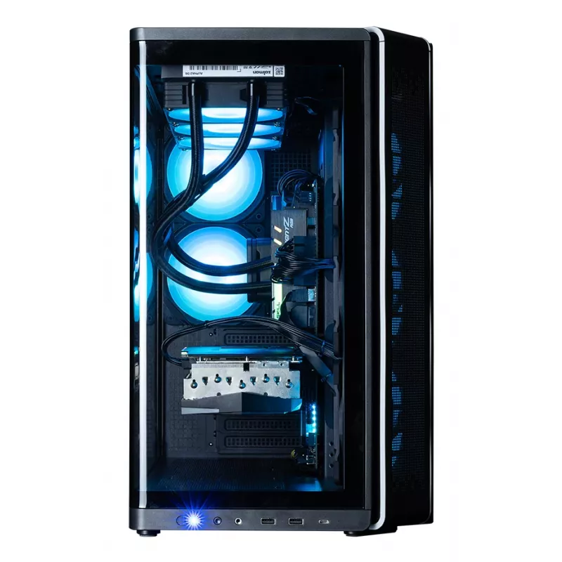 ZALMAN P60 Czarny obudowa PC Midi Tower — ATX/Mini-ITX, szkło hartowane, 3 wentylatory boczne 120 mm + 2 wentylatory tylne 120 mm, 290×475×478 mm