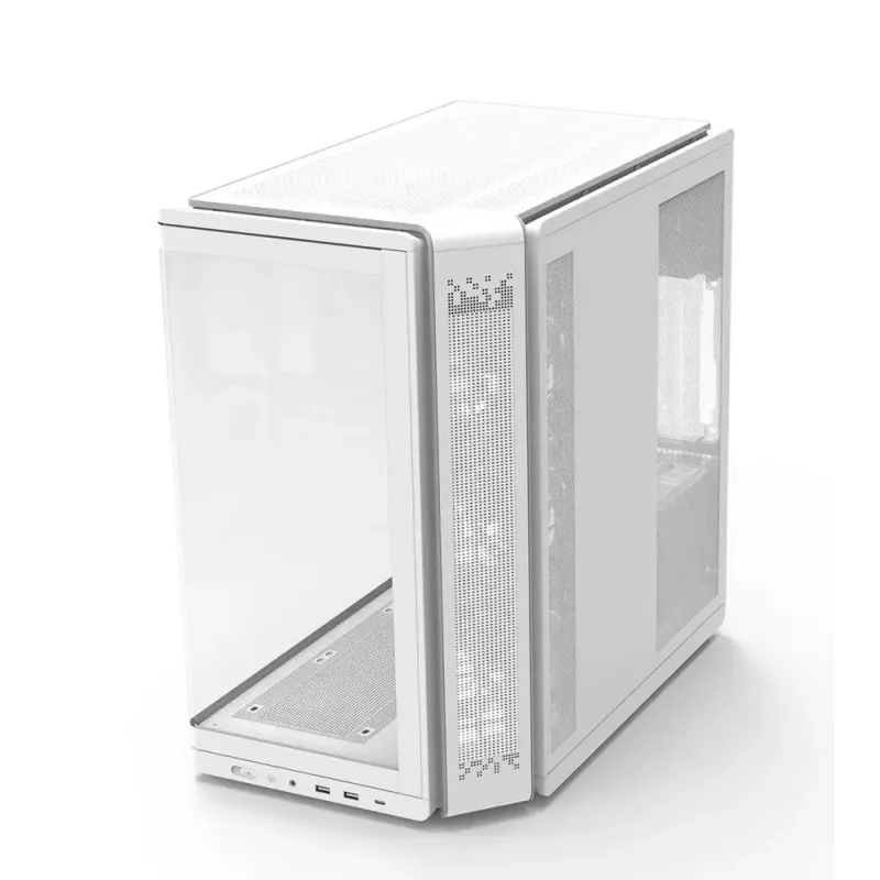 Obudowa PC ZALMAN P60 Mid-Tower z 5 wentylatorami ARGB, biała