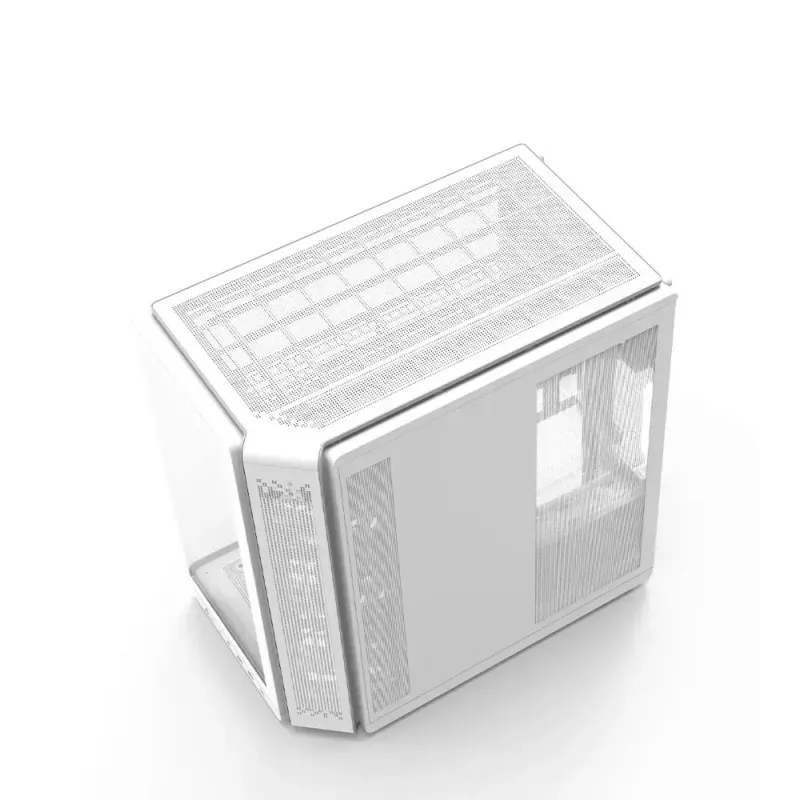 Obudowa PC ZALMAN P60 Mid-Tower z 5 wentylatorami ARGB, biała