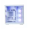 Obudowa PC ZALMAN P60 Mid-Tower z 5 wentylatorami ARGB, biała