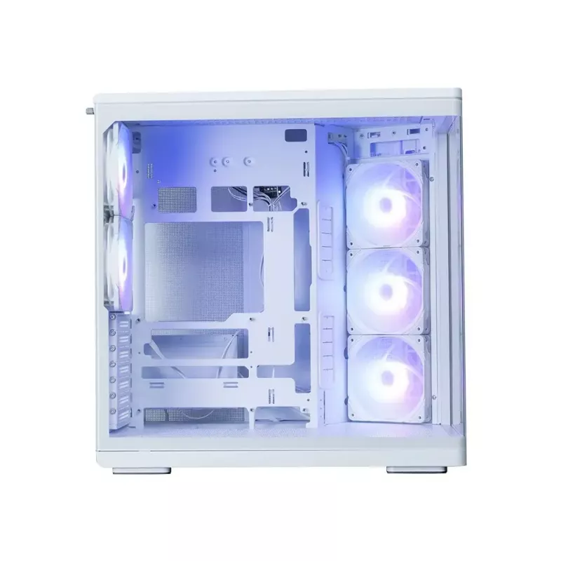 Obudowa PC ZALMAN P60 Mid-Tower z 5 wentylatorami ARGB, biała