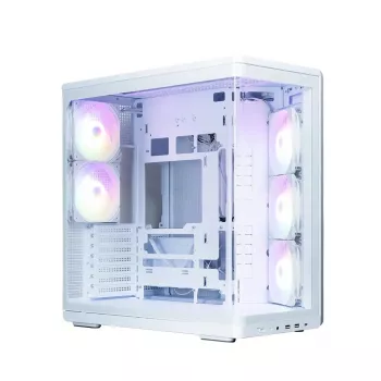 Obudowa PC ZALMAN P60 Mid-Tower z 5 wentylatorami ARGB, biała