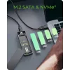 Obudowa ICY BOX M.2 SATA/NVMe SSD z USB 3.2 Gen 2 Type-C i podświetleniem RGB