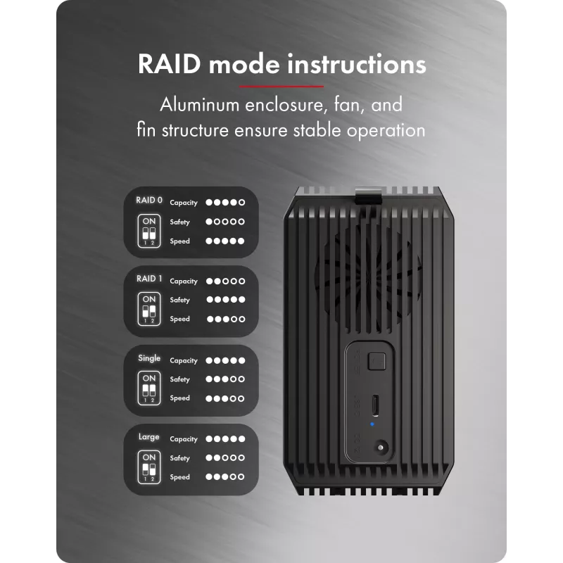 ICY BOX IB-RD3720-CU3 Obudowa HDD/SSD Czarna 2.5/3.5 cala