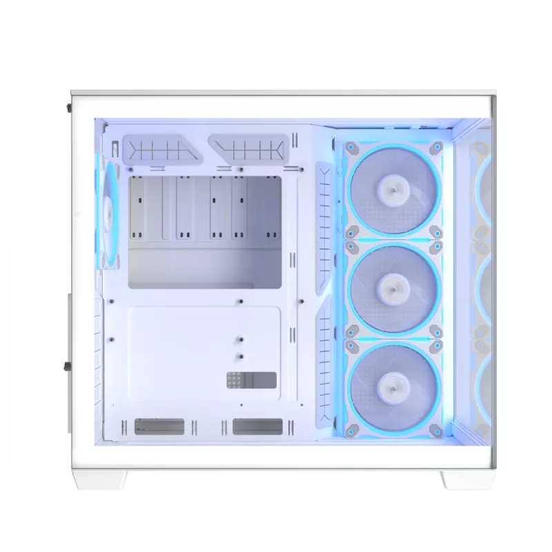Obudowa PC ASUS A32 PLUS/WT/TG/ARGB Mid Tower, biała, ATX, szkło hartowane, ARGB, USB-C, obsługa GPU do 420 mm
