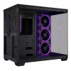 Obudowa PC ASUS A32 PLUS ATX, czarna — szkło hartowane, wentylatory RGB, USB-C, obsługuje ATX/Micro-ATX/Mini-ITX