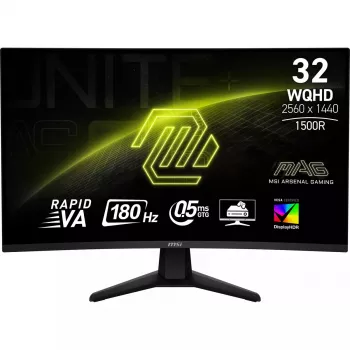 Monitor komputerowy MSI MAG 32CQ6F 80 cm (31,5 cala) 2560 x 1440 pikseli Wide Quad HD Czarny