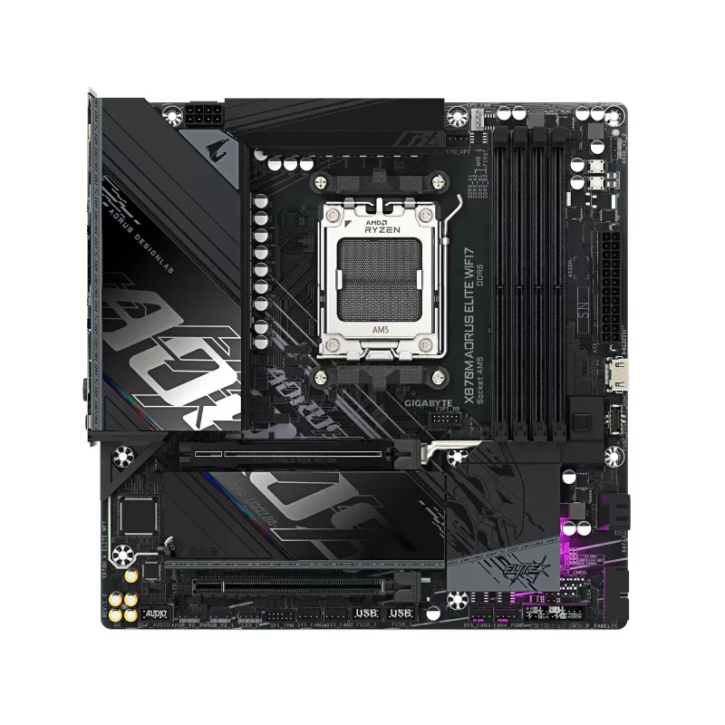Płyta główna GIGABYTE X870M AORUS ELITE WIFI7, AMD X870, Socket AM5, ATX