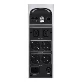 APC Back-UPS Pro, 2200VA/1320W, Tower, 230V, 4x Schuko i 2x wyjścia IEC C13, Podświetlenie RGB, Czysta fala sinusoidalna, Arctic (biały)