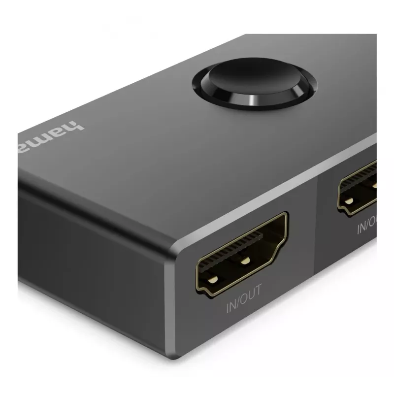HAMA 8K HDMI przełącznik dwukierunkowy — 1 We 2 Wy / 2 We 1 Wy, model 00205324