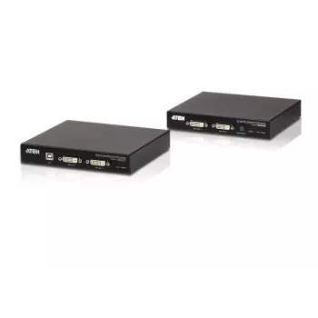 ATEN USB 2.0 DVI Dual View HDBase T2.0 KVM Extender z dźwiękiem i RS232 (150m)