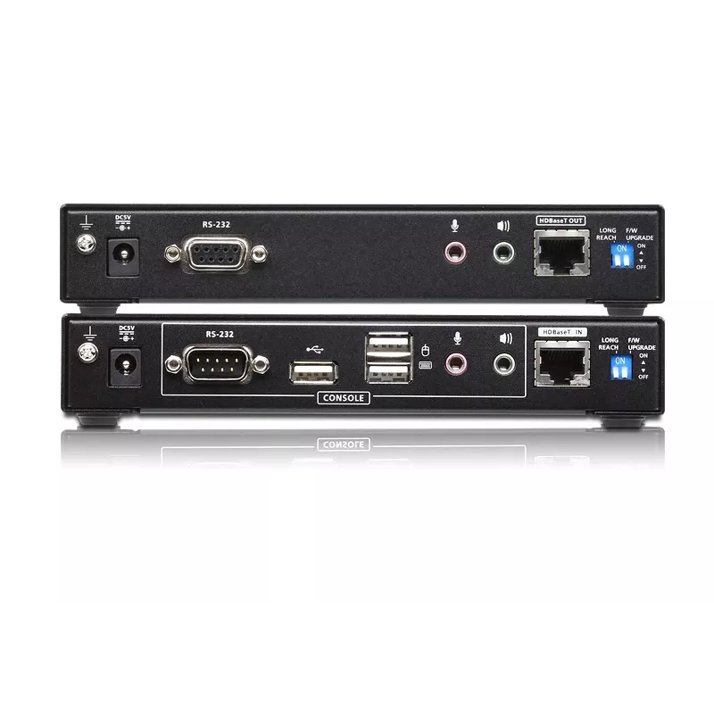 ATEN USB 2.0 DVI Dual View HDBase T2.0 KVM Extender z dźwiękiem i RS232 (150m)