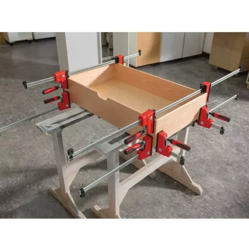 Zacisk śrubowy Bessey KREV150-2K, szerokość 300 mm, głębokość 200 mm, wysokość 300 mm, wielokolorowy