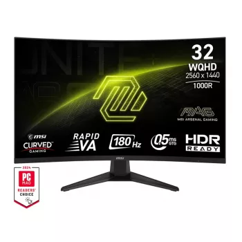 Monitor komputerowy MSI MAG 325CQF 80 cm (31,5 cala) 2560 x 1440 pikseli Wide Quad HD Czarny