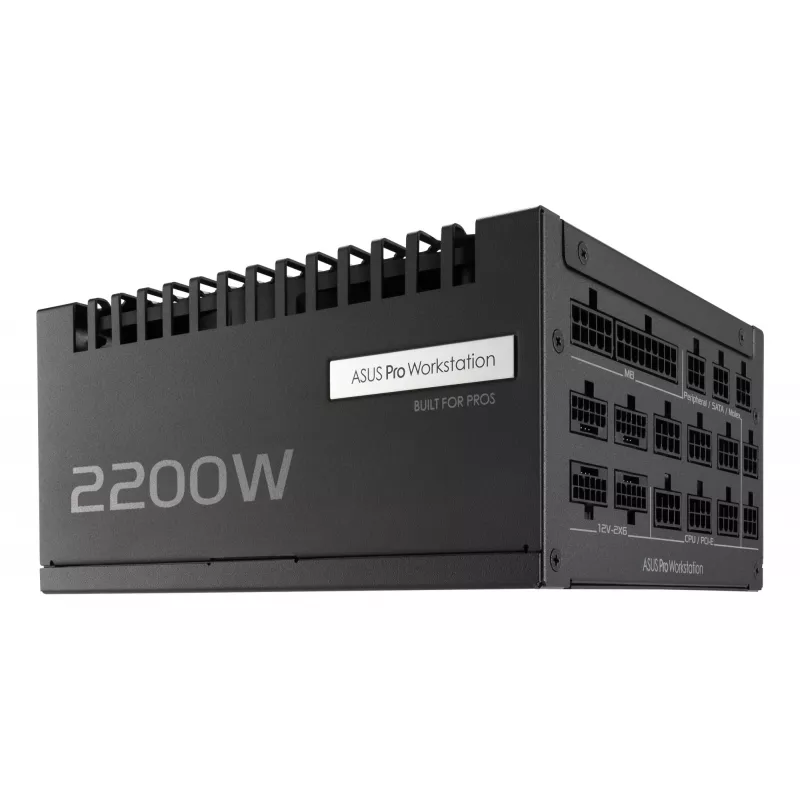 ASUS Pro WS 2200W Platinum zasilacz 20+4 pin ATX ATX Czarny