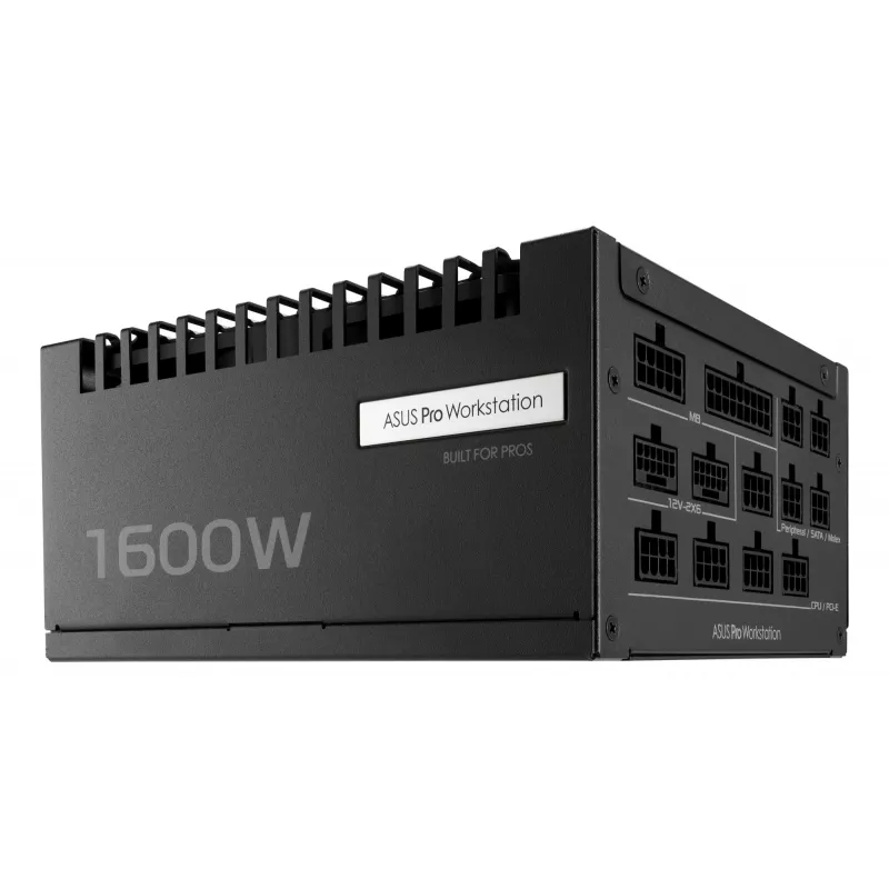 ASUS Pro WS 1600W Platinum zasilacz 20+4 pin ATX ATX Czarny