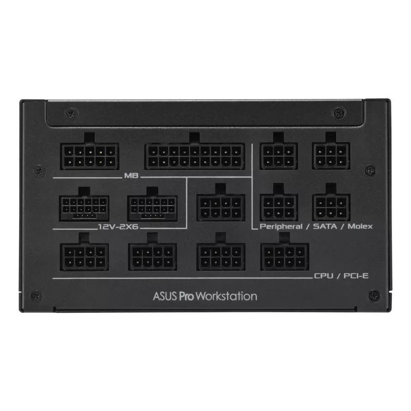 ASUS Pro WS 1600W Platinum zasilacz 20+4 pin ATX ATX Czarny
