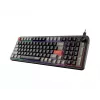 Klawiatura MSI Forge GK110 — pełnowymiarowa (100%), przewodowa USB, QWERTY US English, membranowa, podświetlenie RGB, 97 klawiszy, czarna