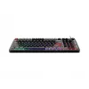 Klawiatura MSI Forge GK110 — pełnowymiarowa (100%), przewodowa USB, QWERTY US English, membranowa, podświetlenie RGB, 97 klawiszy, czarna