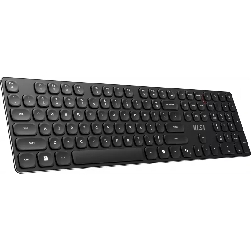 MSI FORGE K210 WIRELESS COMBO klawiatura W zestawie mysz Dom/Biuro USB QWERTY US English Czarny