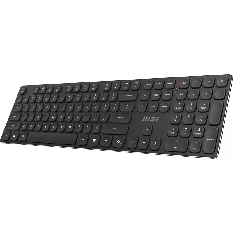 MSI FORGE K210 WIRELESS COMBO klawiatura W zestawie mysz Dom/Biuro USB QWERTY US English Czarny