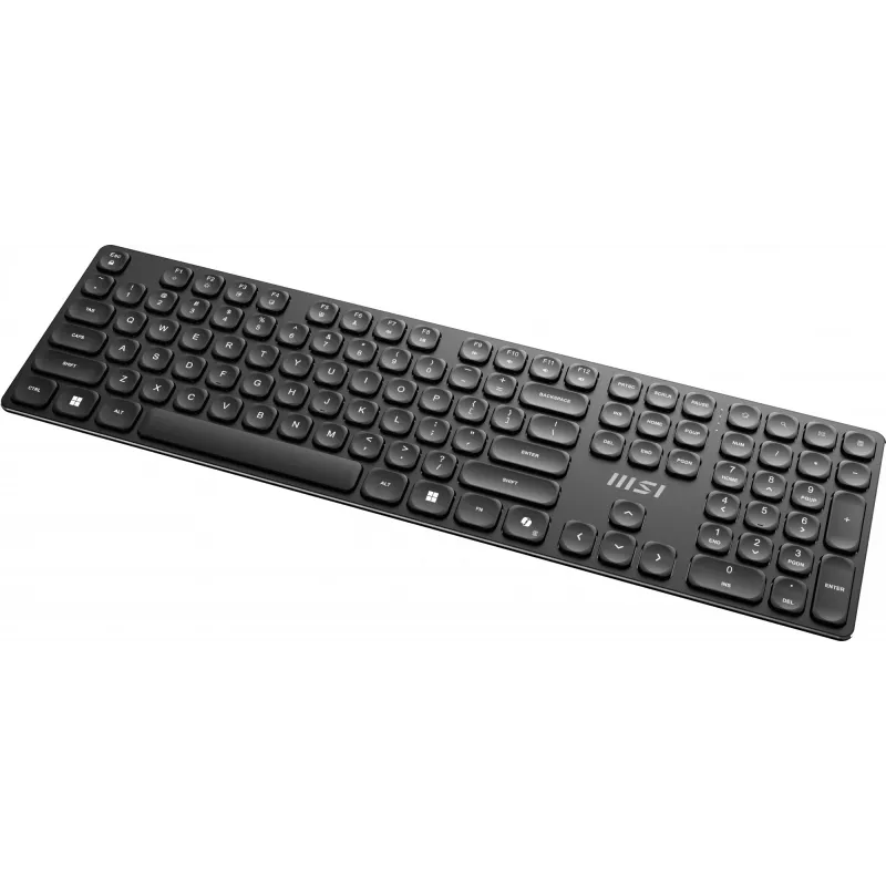 MSI FORGE K210 WIRELESS COMBO klawiatura W zestawie mysz Dom/Biuro USB QWERTY US English Czarny