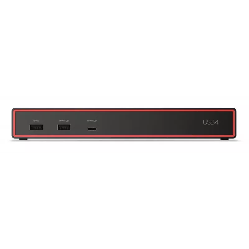 Stacja dokująca Lenovo ThinkPad USB4 Dock 5000 — Przewodowa, Thunderbolt 4, 65 W PD, 3840×2160, HDMI, 4× USB-A, Gigabit Ethernet, Czarny