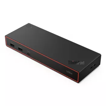 Stacja dokująca Lenovo ThinkPad USB4 Dock 5000 — Przewodowa, Thunderbolt 4, 65 W PD, 3840×2160, HDMI, 4× USB-A, Gigabit Ethernet, Czarny