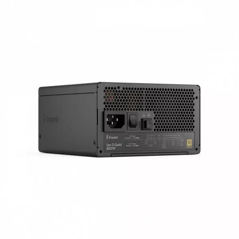 Zasilacz fractal design FDE Ion 3 GOLD 850W 80+ Gold, czarny