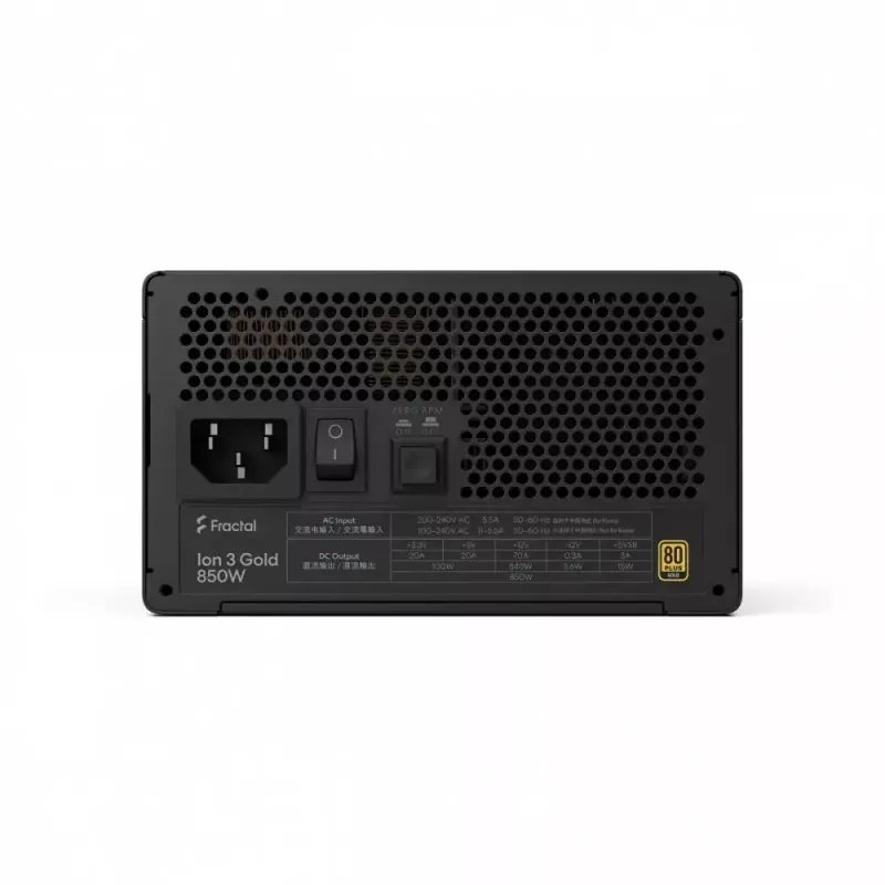 Zasilacz fractal design FDE Ion 3 GOLD 850W 80+ Gold, czarny