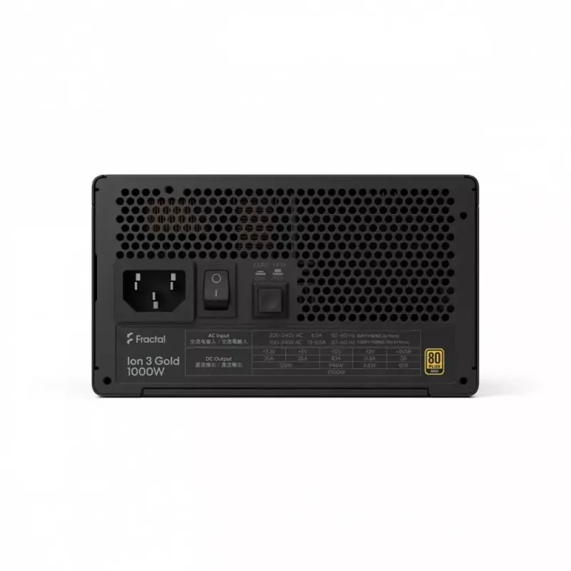 fractal design FDE Ion 3 GOLD 1000W 80+ GOLD czarny zasilacz