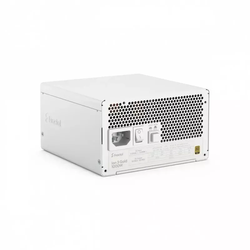 Zasilacz fractal design FDE Ion 3 GOLD 1000W 80+ GOLD biały — 1000 W, sprawność 80+ Gold, ATX