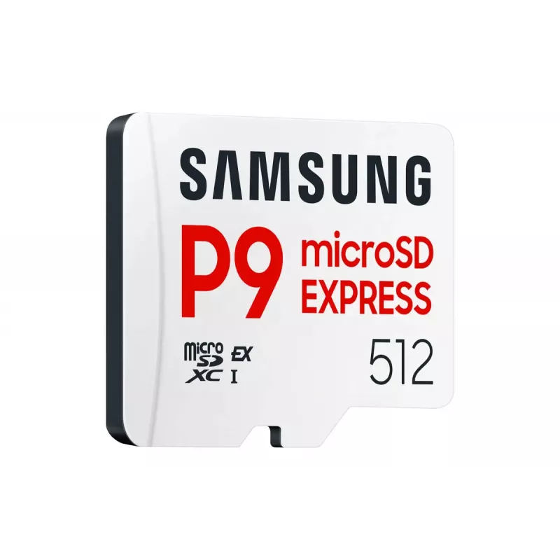 Karta pamięci microSDXC Samsung P9 Express 512 GB, UHS-I, Odczyt 800 MB/s, V30, U1, biała